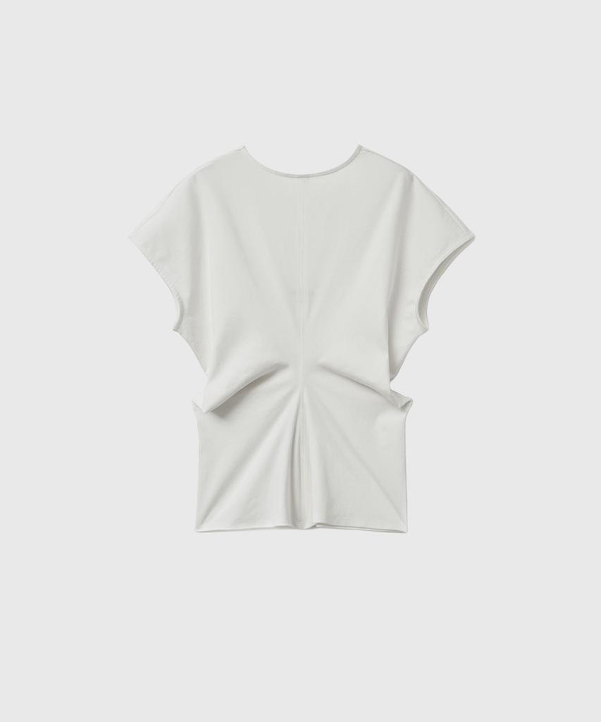 GENERALIDEA Back Point Draped T-Shirt [Off White] / Gf2Lts524