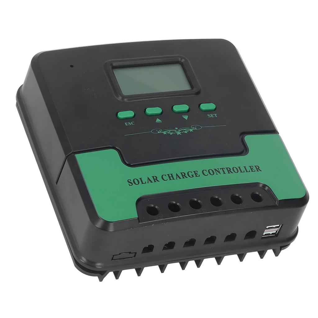MPPT Solar Charge Controller 12V 24V Automatic Identification LCD Panel Regulator Intelligent Lighting Battery Charging