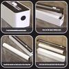 Wrap Organizer With Cutter Kitchen Wrap Dispenser Sturdy Food Cling Film Cutter Space-Saving Storage For Wax Paper