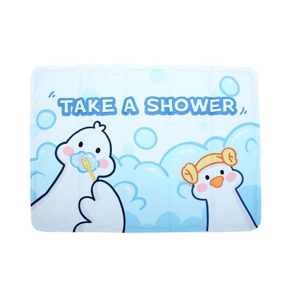 Soft Summer Pet Cooling Pad Cartoon Print Pet Ice Mat Pet Cooling Blanket for Dogs Cats 11.81x15.75 in-Style B