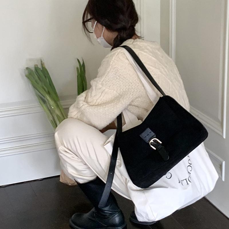 Matte Leather Large Capacity Handbag Female Underarm Shoulder Bag Fashion Messenger Crossbody Bags For Women Luxury Design Totes Quality