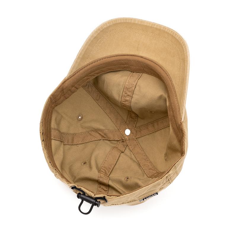 Summer Short Brim Baseball Cap Retro Solid Color Cotton Cap Men Sun Hat