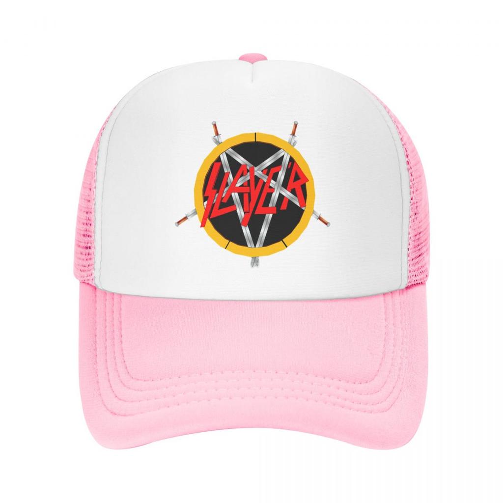 Custom Heavy Metal Rock Slayers Logo Baseball Cap WoUnisex Unisex Breathable Trucker Hat Streetwear Snapback Caps Sun Hats