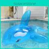 Inflatable Large Whale Water Park Float Adult Ride-on Water Toy Blue Pvc Material 150*84*68cm