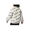 Jordan Letter Logo Printed Stand Collar Jacket Phantom Black And White Kids Kids Jacket FJ9624-030