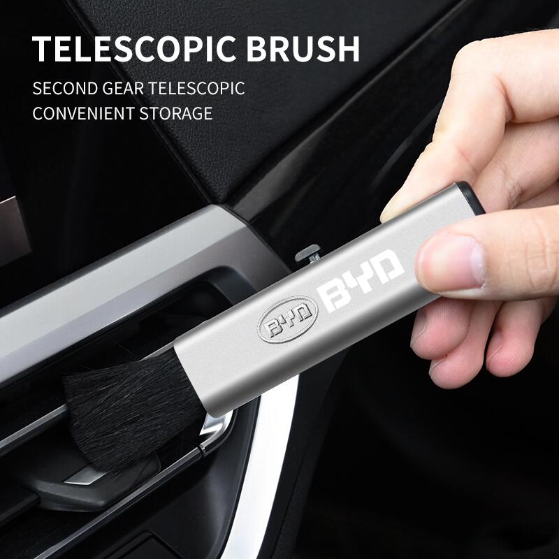 Car Interior Cleaning Brush Telescopic Small Soft Brush Car Accessories For BYD F3 S6 F0 Tang I3 S7 G3 E5 E2 E1 E3 E9 D1 S8 E6