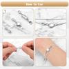 12Pcs Double Head Lobster Magnetic Bracelet Extender Jewelry Converters Clasp  for Necklace
