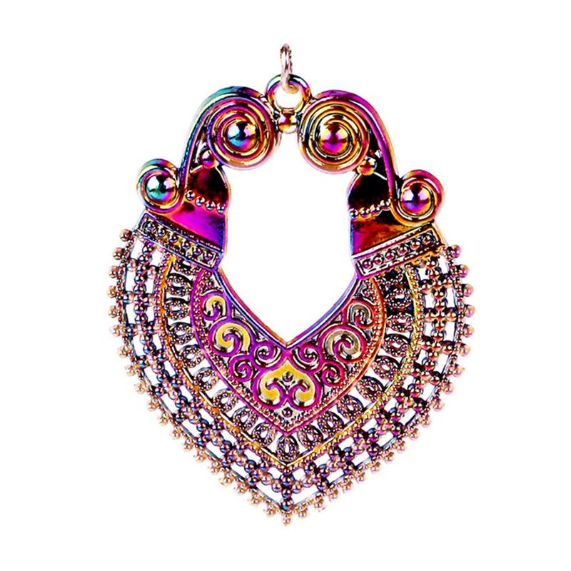 5pcs Filigree Charms For Jewelry Making Supplies Handmade Earring Necklace Pendant Charm Vintage Boho Accessories DIY Components
