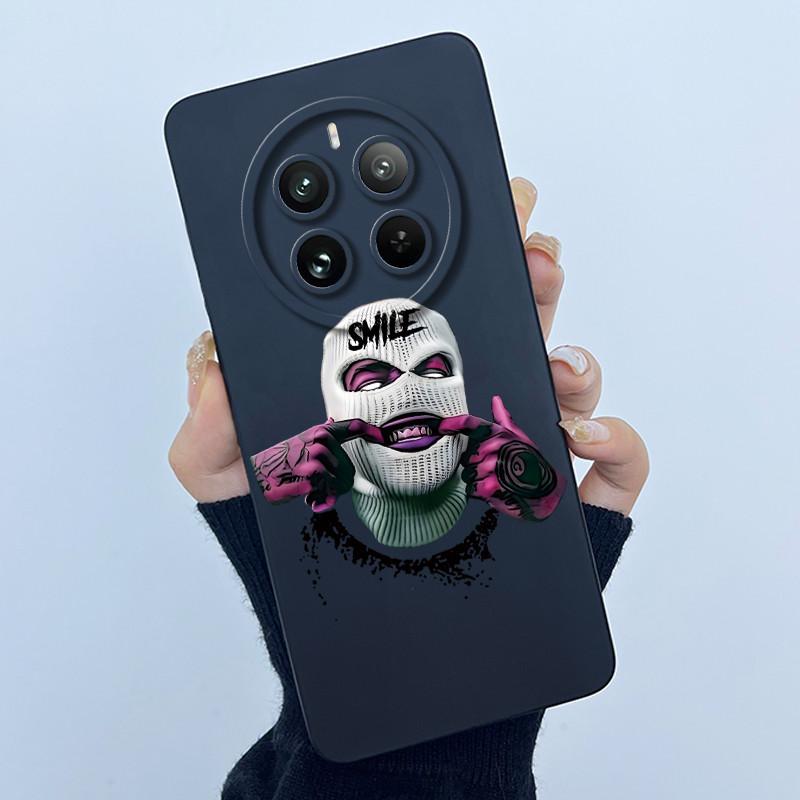 Case For Realme 12 Pro Plus 12 Plus 12X 5G Phone Case Cartoon Pretty Flower Liquid Silicone Soft TPU Protective Cover Shell Capa
