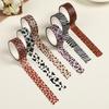 6 Rolls Decorative Tape Animal Print Washis Tape Decorative Tape Hand Account Tape for Journaling Scrapbooking
