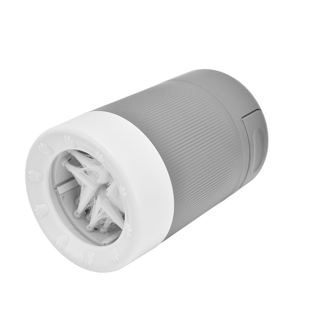 Hundepoterenser Bærbar Hundepotevaskekopp Lettvekts Kjæledyrpoterenseverktøy for HjemmeGrå