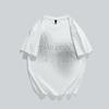 Mens Short-sleeved Summer Thin Comfortable Fit Round Neck Top Embroidered Leisure Top