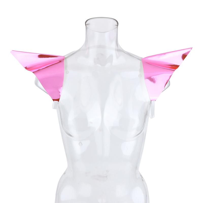 1 Pair Luminous Laser Flying Shoulder Vest Women Cool Jazz Shoulder Pads for Nightclub DJ Rave Party Stage Wear