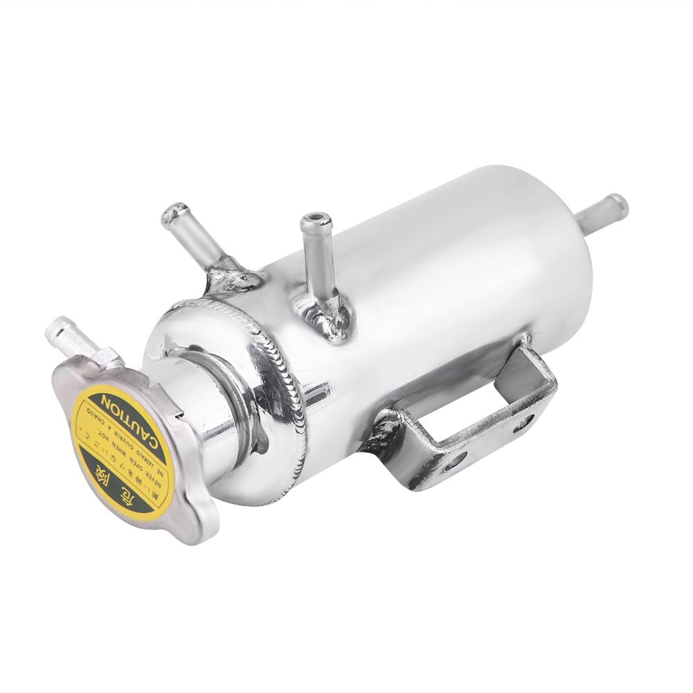 350ml Aluminum Car SUV Overflow Catch Tank Cooler Coolant Reservoir Kit Universal