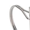 2PCS 304 Stainless Steel Safety Coupler Pin Universal D Type Shape Trailer Coupler Pin Heavy Duty Extended Length PTO Pin