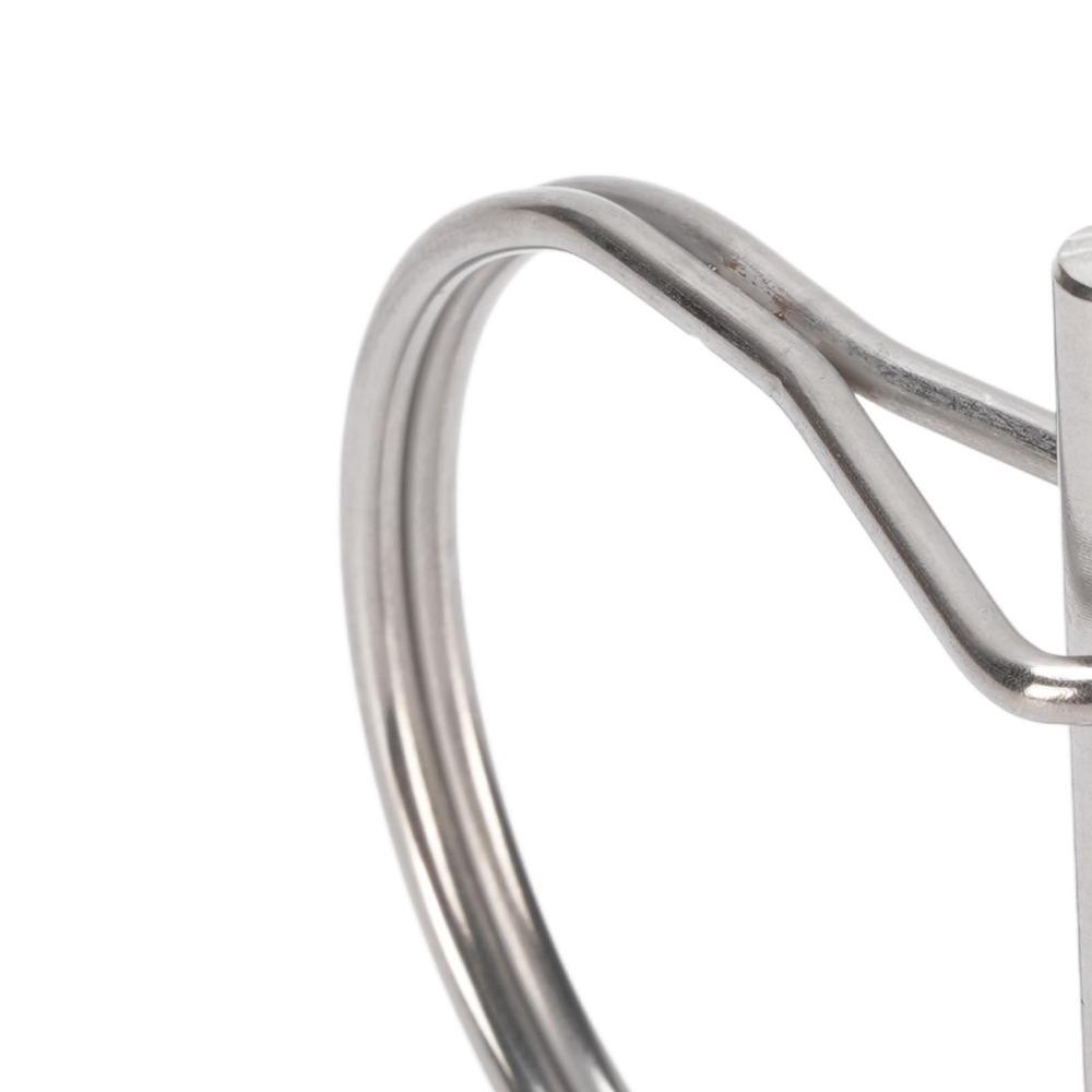2PCS 304 Stainless Steel Safety Coupler Pin Universal D Type Shape Trailer Coupler Pin Heavy Duty Extended Length PTO Pin