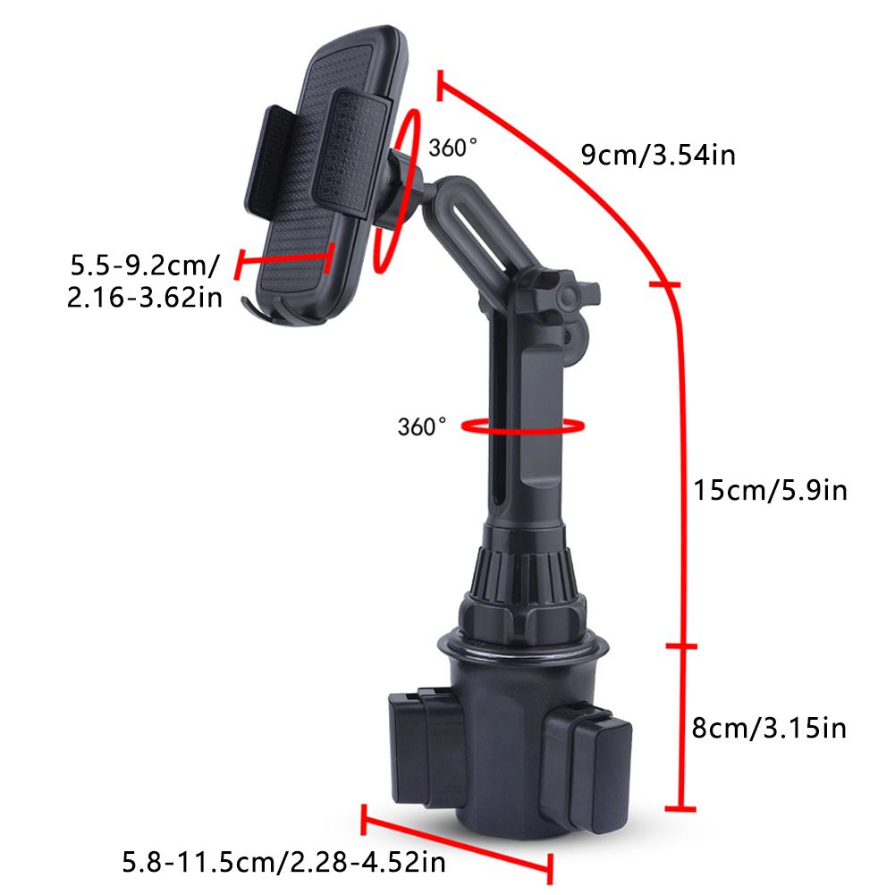 

Новый высококлассный автомобильный подстаканник для телефона, подставка для мобильного телефона, обновленная версия, длинный держатель для сотового телефона, люлька, регулируемая поддержка на гусиной шее
