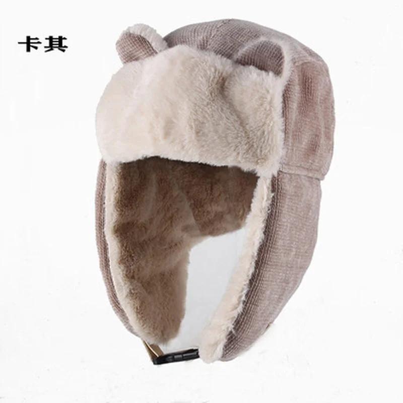 2024 Women's Warm Earmuffs Thickened Earmuffs Cap Winter Cold Warm Cotton Cap Cat Ear Cap Winter Bomber Hats