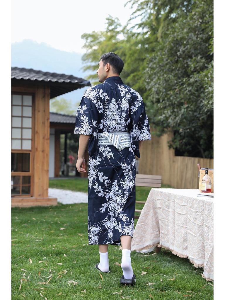 Pánské tradiční japonské kimono - Nežehlivé, Ideální na cestování a fotografování