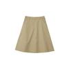 Women S Midi Skirt Beige 8123