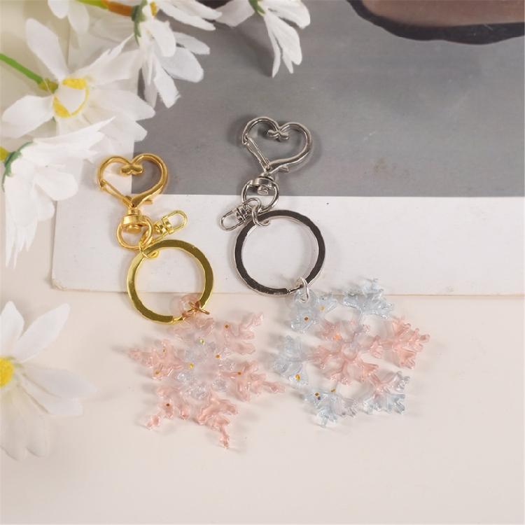 Artistic Snowflake Pendant Silicones Molds For Kids Christmas Party Activity Detailed Edges Definition