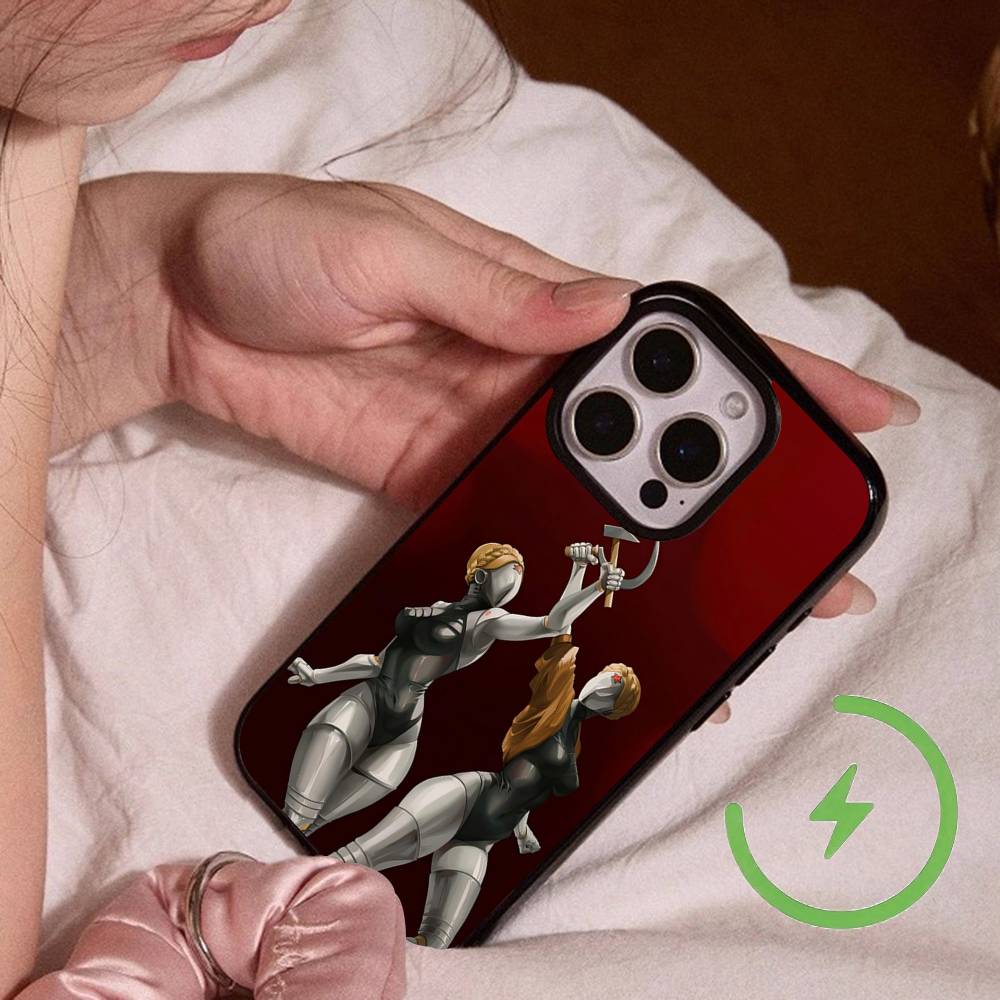 

B-BendyS And The I-Ink Machine Magnetic Wireless Charge Phone Case For IPhone 14 13 12 11 15 16 17 Pro Max Magnetic Cover iPhone 15