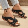 New Women's Slippers Casual Flower Hollow Wedge Beach Shoes Outdoor Fashion Platform Comfortable Sandals Plus Size 43