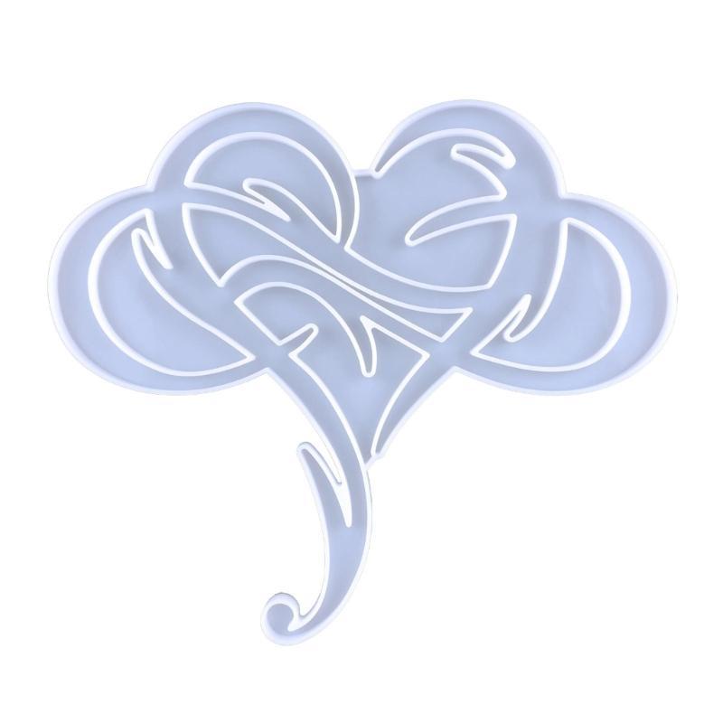

Wall Hanging Resin Moulds Heart Silicone Moulds Stereo Epoxy Mould for DIY Craft Valentine s Home Decorations чистий
