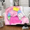 1pc Blanket Peppa Pig1 Print Design, Lightweight Blanket for Sofa, Bed- Soft &Warm, Gift for All Seasons like Christmas, Halloween