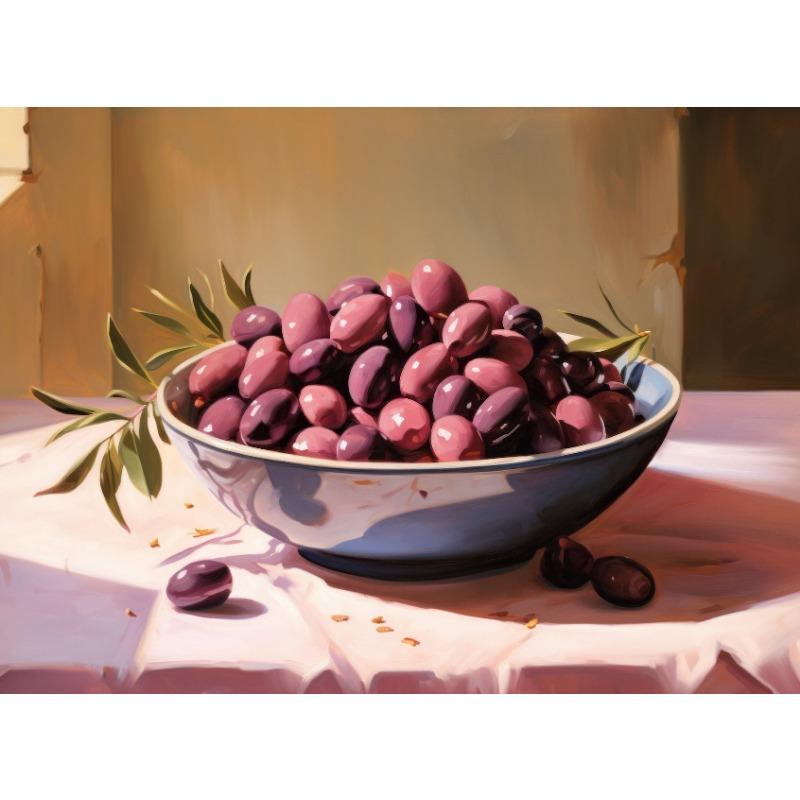 Vintage European Pastoral Italian Olive Bowl Posters and Prints Canvas Printing Wall Art Picture for Living Room Home Decoration