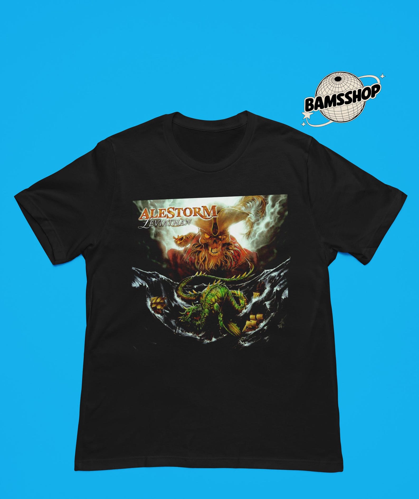 Alestorm Leviathan Pirate Metal Band T-Shirt – Unisex Rocker Apparel L