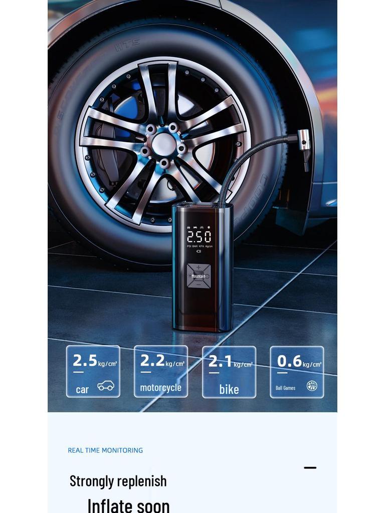 Wireless Handheld Portable Car Tire Inflator - Dual Mode Electric Pump