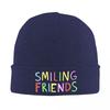 Smiling Friends Logo Knit Hat Beanie Winter Hat Warm Hip Hop Caps Unisex Women