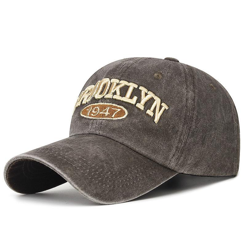 Four Seasons New Fashion Men's and Women's Trend Cap Letter Embroidery Denim Baseball Cap Outdoor Street Sunscreen Cap