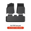 YZ For Tesla Floor Mat Model Y 2021-2026 Model 3 Highland Car Trunk Mat Luggage Mat TPE Waterproof Anti-Slip Set Floor Liner Mat