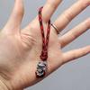 Spartan Pirate Red Camouflage Paracord Keychain Pendant in Viking Style