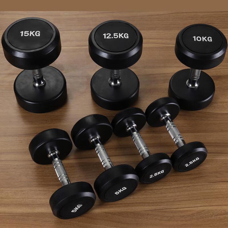 Junshi 20KG Round Head Rubber Dumbbell