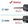 Plastic Key Fob Cover Case Replacement 2/3 Button Shell for C4 C5 2005-2011 Vehicles Comfort Grip Easy Installation