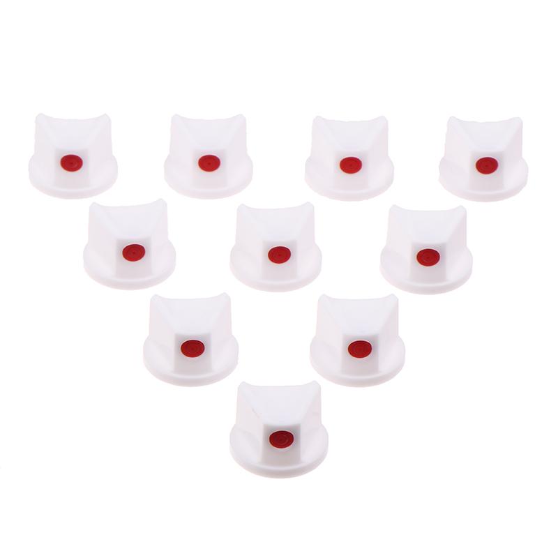 10Pcs Dot Fat Spray Paint Caps Plastic Spray Nozzles White Spray Paint Replacement Caps For Graffiti Street Art Aerosol Bottle