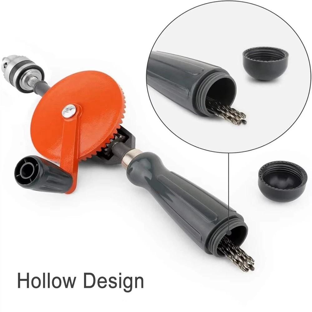 3/8 Inch Hand Drill Double Pinions Hand Crank Drill Woodworking Drill  Acrylic Drilling