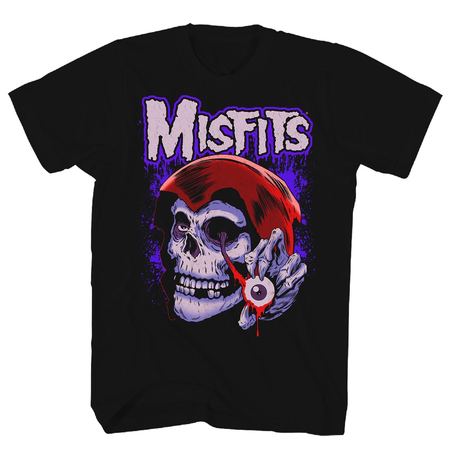 Men s Misfits Evil Eye Fiend T-shirt Small Black XL