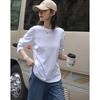 Demana Women's Basic Long Sleeve Round Neck T-shirt
