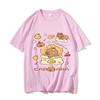 Cute Capybara Tshirt Unisex Design Sense of Personality Casual Loose Shortsleeved Kawaii Animals Printed Tops Figure Silhouette