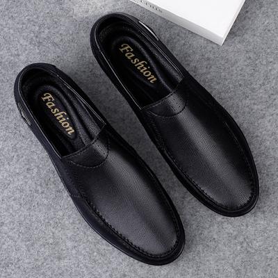Echtes Leder Schuhe Handgefertigt Boot Herrenschuhe Slipper Mode Slip-on Weiche Lässige Herrenschuhe Erwachsene Männer Design Mokassin
