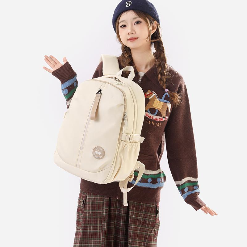 2026 New Burden Reducing Girl's Backpack Large Capacity Lightweight Waterproof Nylon School Bags Multi-layer Thickened Shoulder Strap Student Ruckpack