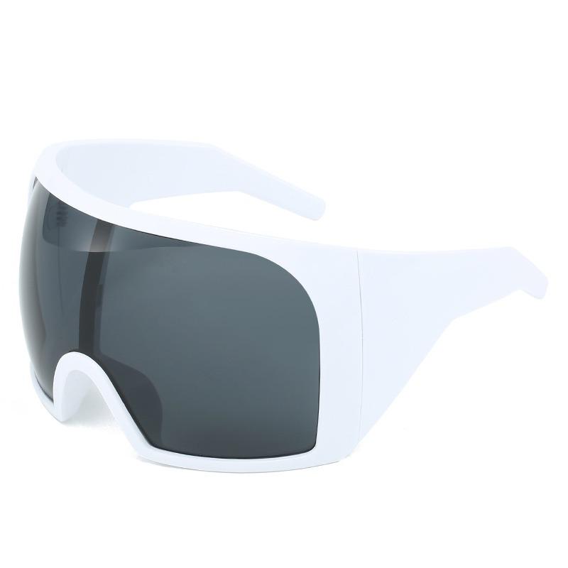 2024 Oversized Futuristic Y2k One Piece Lens Shades Sunglass Sports Cycling Punk Sunglasses Wraparound Mask Sunglasses