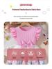 Girls' Summer Cap Sleeve Mesh Princess Dress with Waist Bow