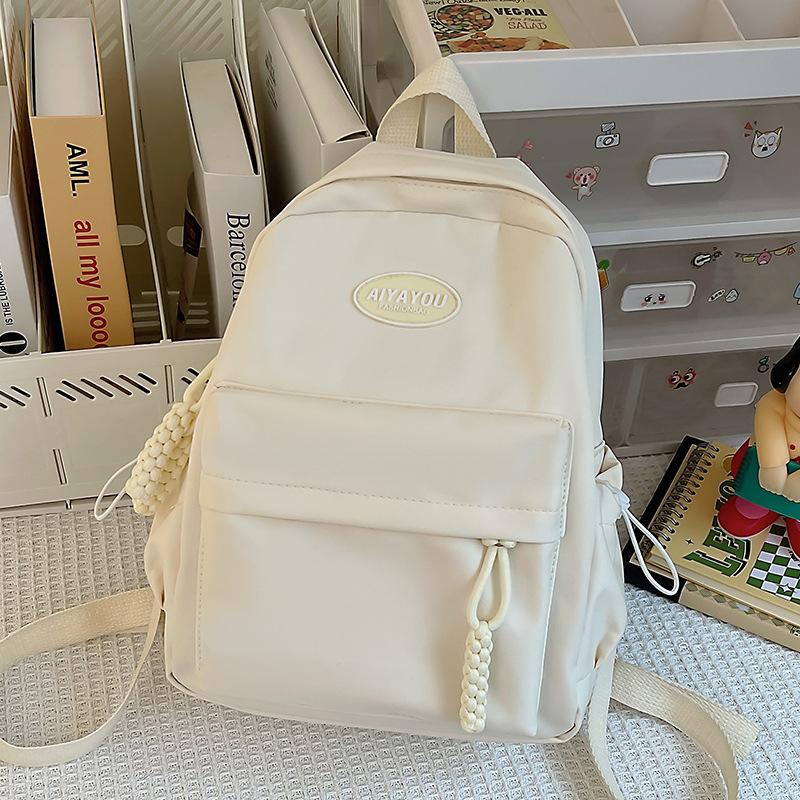 Kindergarten Elementary School Girl Children's Spring Outing Small Backpack Solid Color Cute Backpack