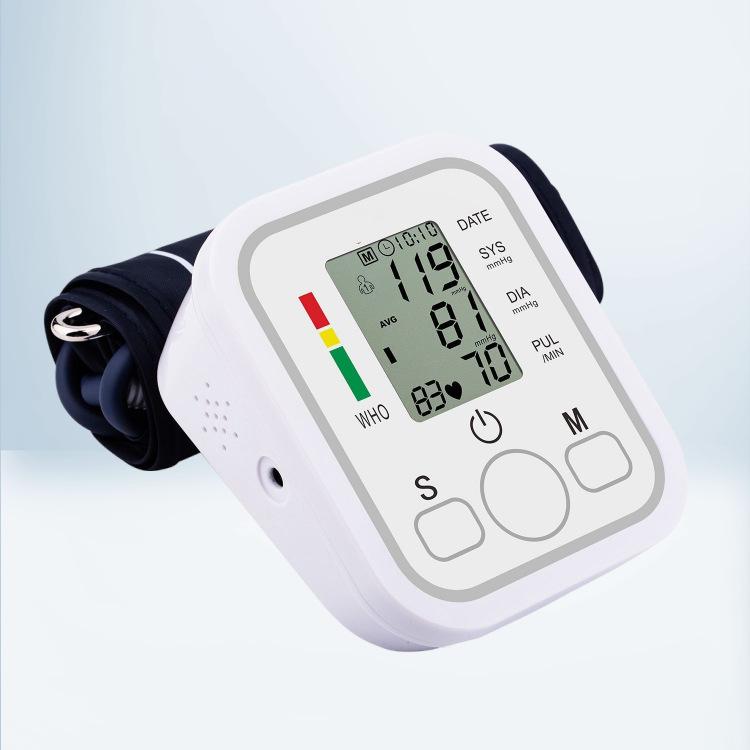 High Precision Home Use Fully Automatic Arm Blood Pressure Monitor with Voice Functionality