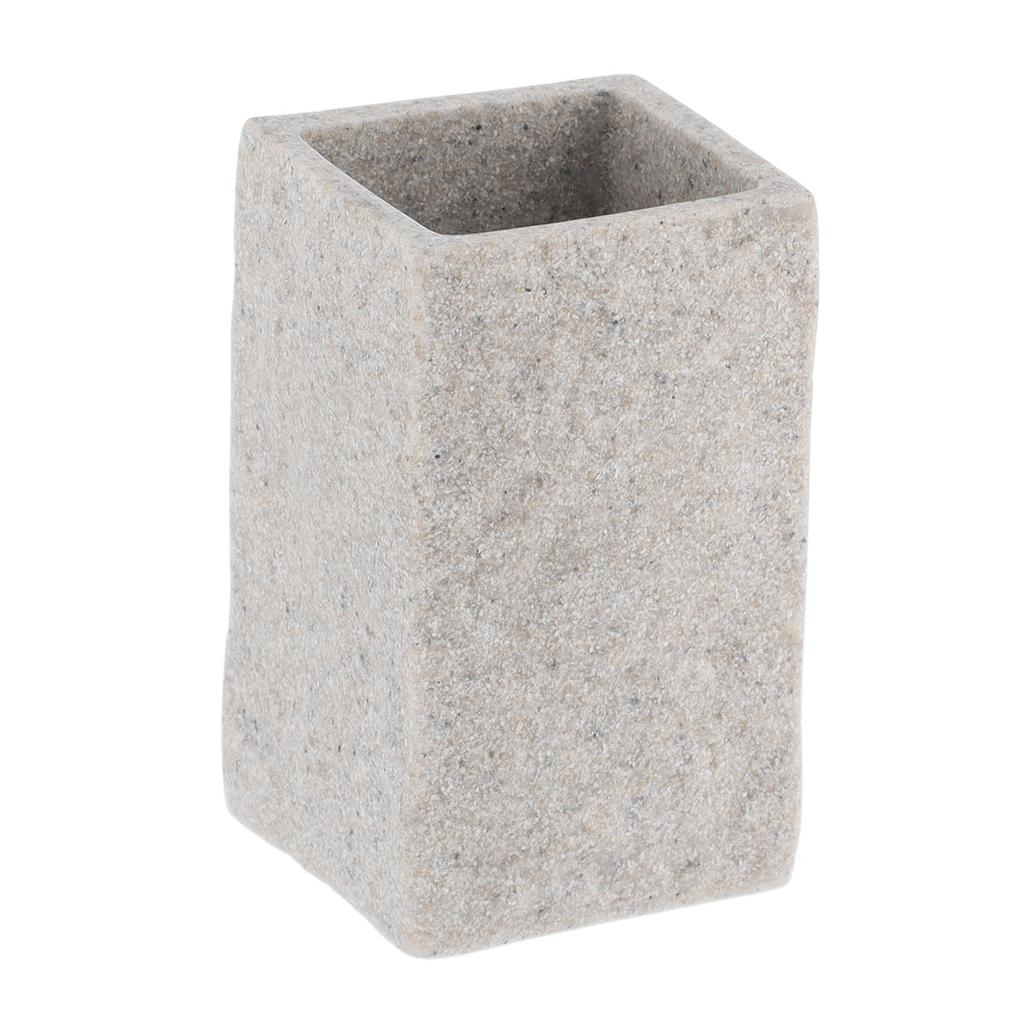 Bathroom Mug Estiarte Grey Stone